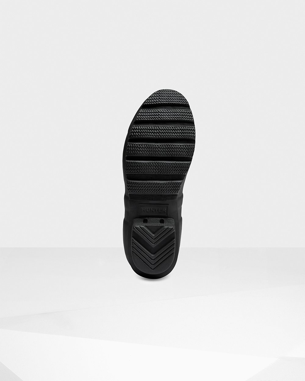Womens Short Rain Boots - Hunter Original Back Adjustable (49AYZKIVJ) - Black